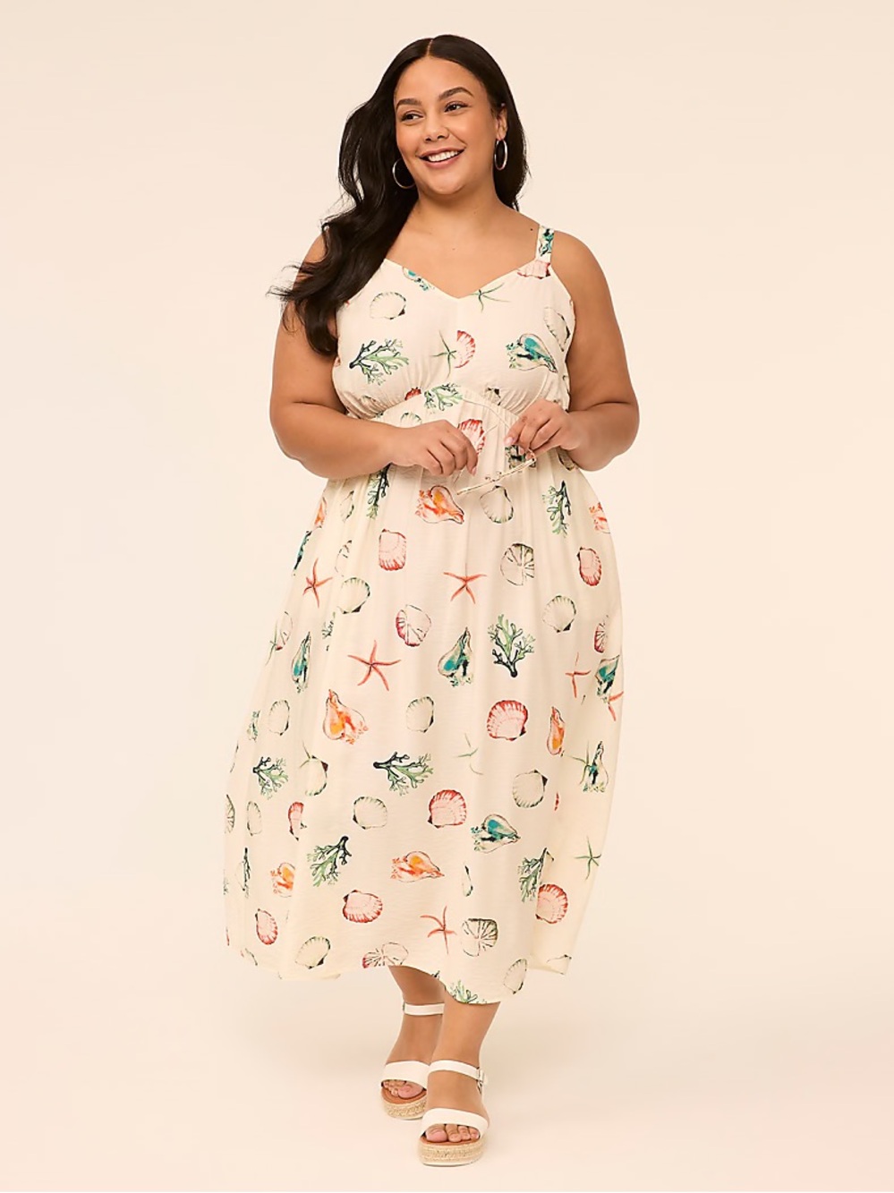 Lane Bryant Sleeveless V-Neck Midi Dress size 18 new